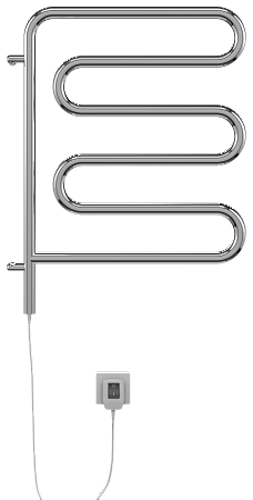 Электро 25 Ш-обр 450х570 поворотный Полотенцесушитель  TERMINUS Курган - фото 2